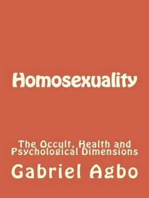 cover image of Homosexuality